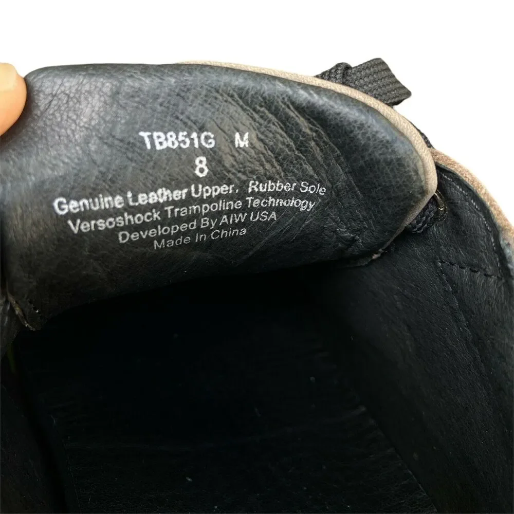 GDEFY Versoshock Trampoline Technology Olive Green Men's Leather Sneakers 8‎